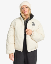 2 Cozy Puffer - Wende-Daunenjacke für Frauen Schwarz EBJJK00140 Billabong