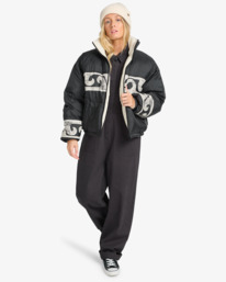 3 Cozy Puffer - Wende-Daunenjacke für Frauen Schwarz EBJJK00140 Billabong