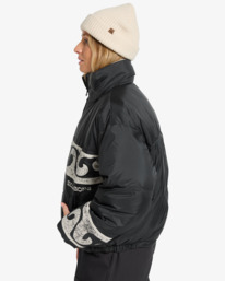 6 Cozy Puffer - Wende-Daunenjacke für Frauen Schwarz EBJJK00140 Billabong
