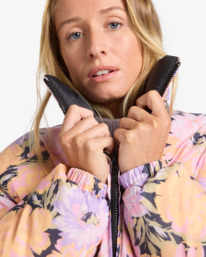 6 Cozy Puffer - Wende-Daunenjacke für Frauen Weiss EBJJK00140 Billabong