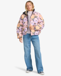 3 Cozy Puffer - Wende-Daunenjacke für Frauen Weiss EBJJK00140 Billabong