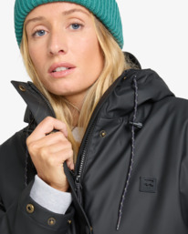 6 Under The Rain - Rain Coat for Women Black EBJJK00161 Billabong