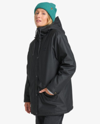 3 Under The Rain - Rain Coat for Women Black EBJJK00161 Billabong