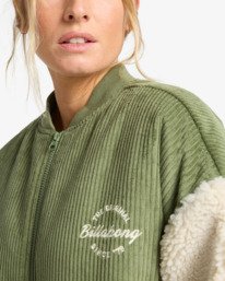 5 New Wave - Veste bombers oversize pour Femme Blanc EBJJK00162 Billabong