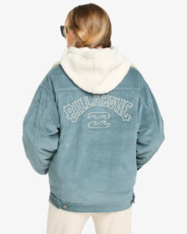 2 Cord In Love - Trucker Jack voor Dames Blue EBJJK00163 Billabong