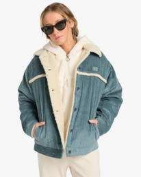 0 Cord In Love - Trucker Jack voor Dames Blue EBJJK00163 Billabong