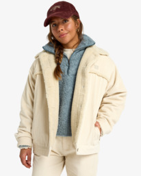 0 Cord In Love - Trucker Jack voor Dames White EBJJK00163 Billabong