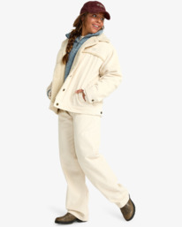 1 Cord In Love - Trucker Jack voor Dames White EBJJK00163 Billabong