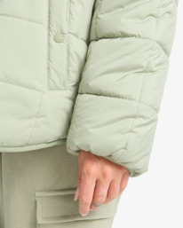 5 Happy Camper - Steppjacke mit Kapuze für Frauen Grün EBJJK00165 Billabong