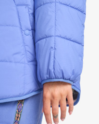 5 Happy Camper - Puffer Jacket With Hood for Women Purple EBJJK00165 Billabong