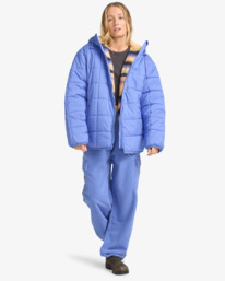 1 Happy Camper - Puffer Jacket With Hood for Women Purple EBJJK00165 Billabong