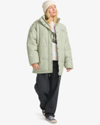 1 Magic Puffer - Veste en duvet pour Femme Vert EBJJK00166 Billabong