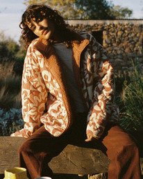 0 Cosmic Puffer - Wende-Daunenjacke für Frauen Braun EBJJK00169 Billabong