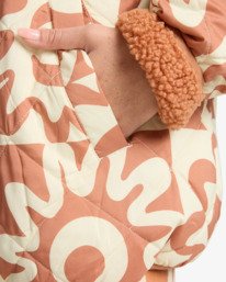 6 Cosmic Puffer - Wende-Daunenjacke für Frauen Braun EBJJK00169 Billabong