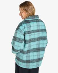 4 Lucky Star - Oversize-Truckerjacke für Frauen Blau EBJJK00171 Billabong