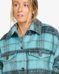 6 Lucky Star - Oversize-Truckerjacke für Frauen Blau EBJJK00171 Billabong