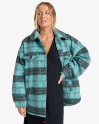 1 Lucky Star - Oversize-Truckerjacke für Frauen Blau EBJJK00171 Billabong