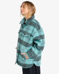 5 Lucky Star - Oversize-Truckerjacke für Frauen Blau EBJJK00171 Billabong