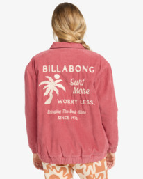 2 Chill Time - Chaqueta de pana para mujer Rosa EBJJK00174 Billabong