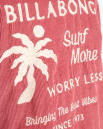 6 Chill Time - Chaqueta de pana para mujer Rosa EBJJK00174 Billabong