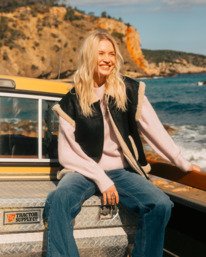 0 Night Light - Faux Shearling Jacket for Women Black EBJJK00177 Billabong