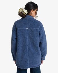 2 Coastal Waves - Corduroy Jacket for Women Blue EBJJK00180 Billabong
