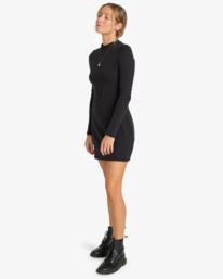 1 Everleigh Mock - Knit Mini Dress for Women Black EBJKD00117 Billabong