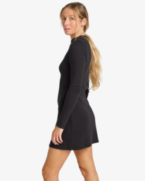 3 Everleigh Mock - Knit Mini Dress for Women Black EBJKD00117 Billabong