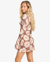 2 Everleigh Mock - Knit Mini Dress for Women Brown EBJKD00117 Billabong
