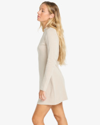 3 Everleigh Mock - Knit Mini Dress for Women Beige EBJKD00117 Billabong