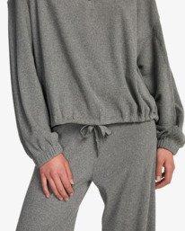 5 Coffee Time - Top de punto acanalado para mujer Gris EBJKT00115 Billabong