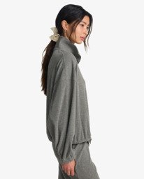 3 Coffee Time - Top de punto acanalado para mujer Gris EBJKT00115 Billabong