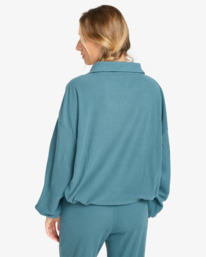 2 Coffee Time - Ribgebreide Top voor Dames Blue EBJKT00115 Billabong