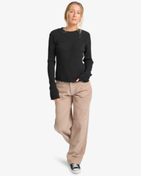 1 Not The Same - Rib Knit Top for Women Black EBJKT00117 Billabong