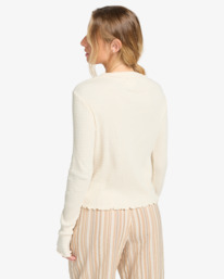 2 Not The Same - Haut côtelé pour Femme Blanc EBJKT00117 Billabong