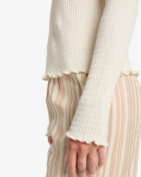 4 Not The Same - Haut côtelé pour Femme Blanc EBJKT00117 Billabong