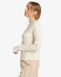 3 Not The Same - Haut côtelé pour Femme Blanc EBJKT00117 Billabong
