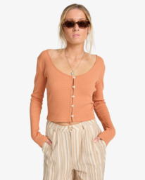 0 Paxton - Haut côtelé pour Femme Marron EBJKT00118 Billabong