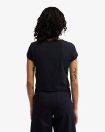 2 Daily - Enganliegendes T-Shirt f&uuml;r Frauen Schwarz EBJKT00120 Billabong