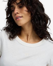 4 Daily - T-Shirt ajust&eacute; pour Femme Blanc EBJKT00120 Billabong