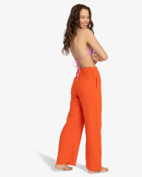 2 That Smile - Pantaloni con gamba ampia da Donna Orange EBJNP00114 Billabong