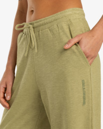 2 Beach Walk - Elastic Waist Pants for Women Green EBJNP00125 Billabong