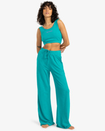 2 Beach Walk - Pantalón de cintura elástica para Mujer Azul EBJNP00125 Billabong