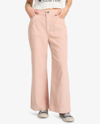 0 Sea Tone - Wide Leg Trousers for Women Pink EBJNP00139 Billabong