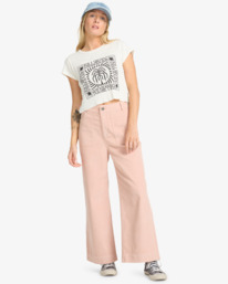 1 Sea Tone - Wide Leg Trousers for Women Pink EBJNP00139 Billabong