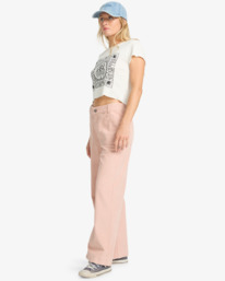 2 Sea Tone - Wide Leg Trousers for Women Pink EBJNP00139 Billabong