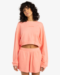 1 Sunny - Calções de cintura elástica para Mulher Pink EBJNS00112 Billabong