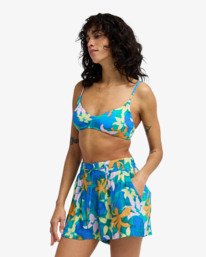 3 On Holidays - High Waisted Shorts for Women Blue EBJNS00114 Billabong