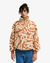 0 Time Off - Pullover Sweatshirt for Women Brown EBJPF00112 Billabong