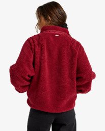 2 Travel The World - Sherpa-Fleece für Frauen Rot EBJPF00114 Billabong